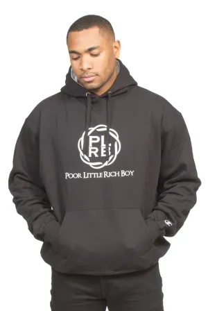 CHAMPION PLRB LOGO OVERSIZED HOODIE IN BLACK