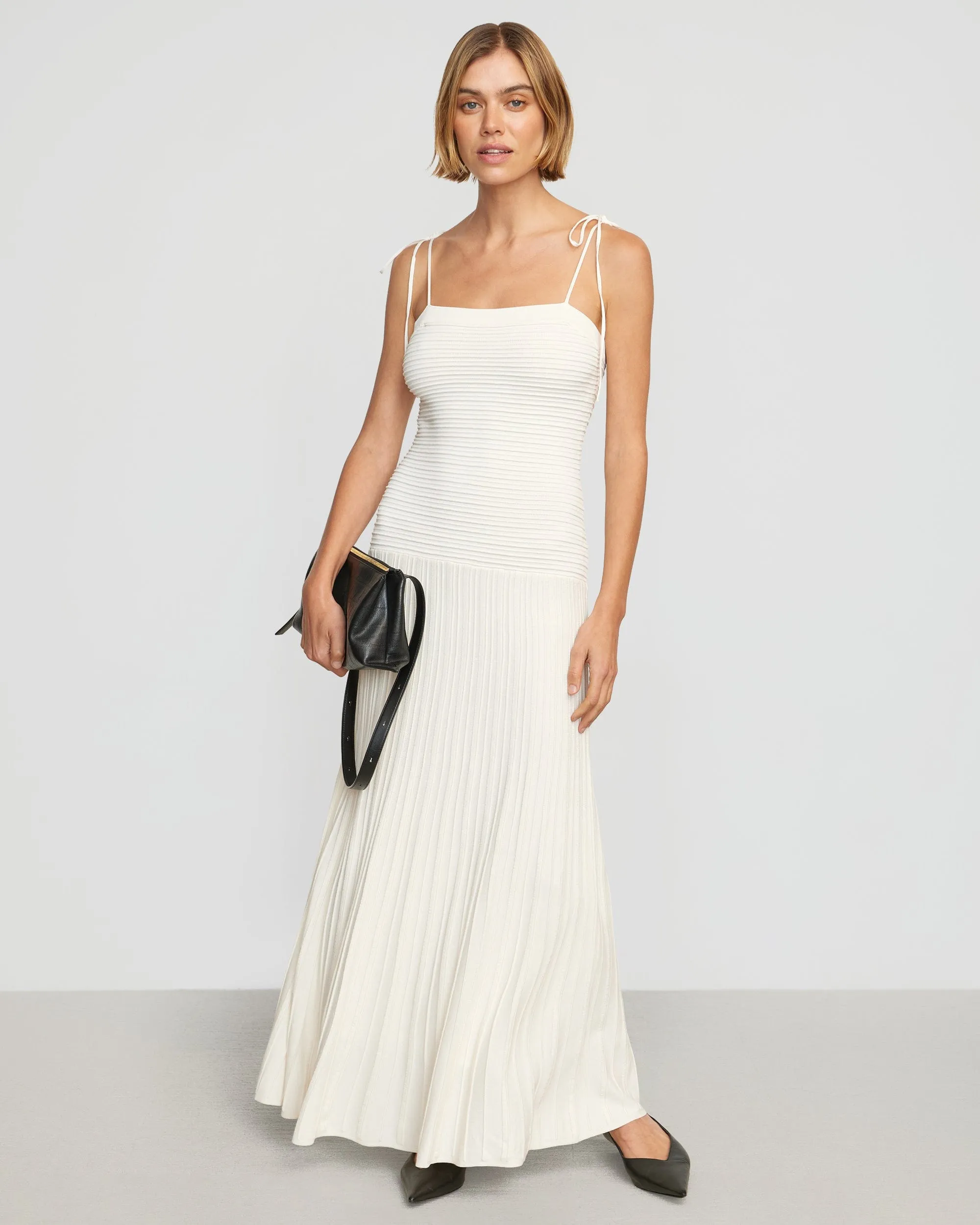 Chan Ottoman-Knit Dress Elegant Style budget-friendly
