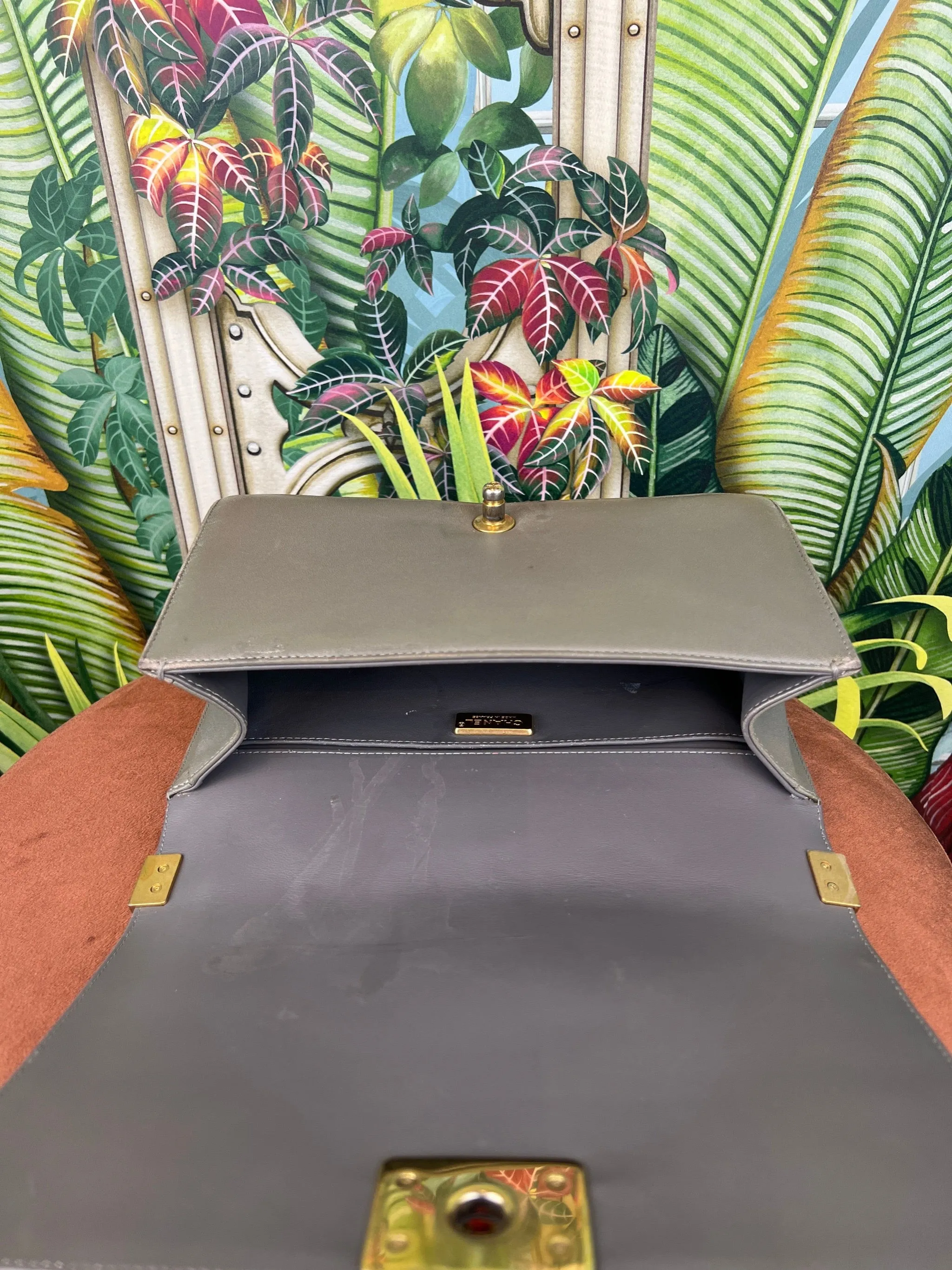 Chanel Boy bag faux fur