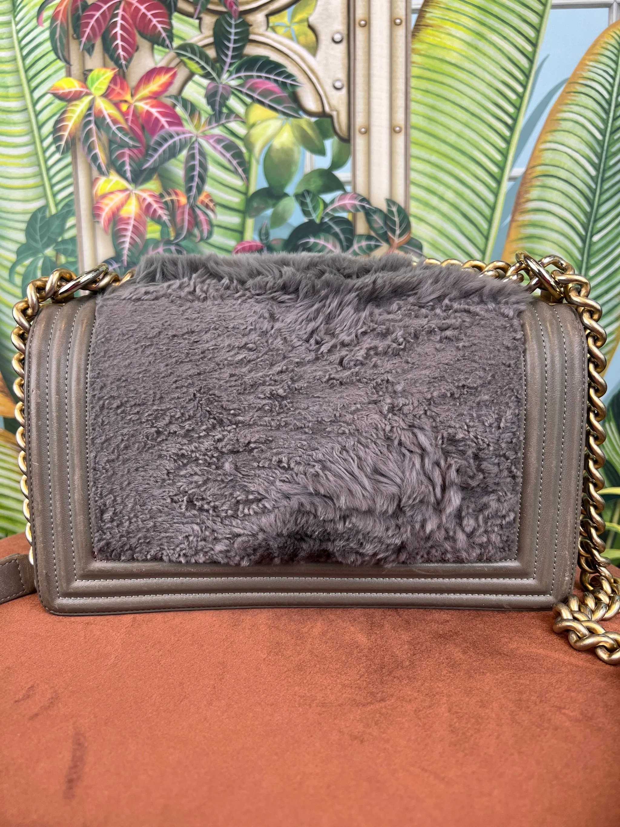 Chanel Boy bag faux fur