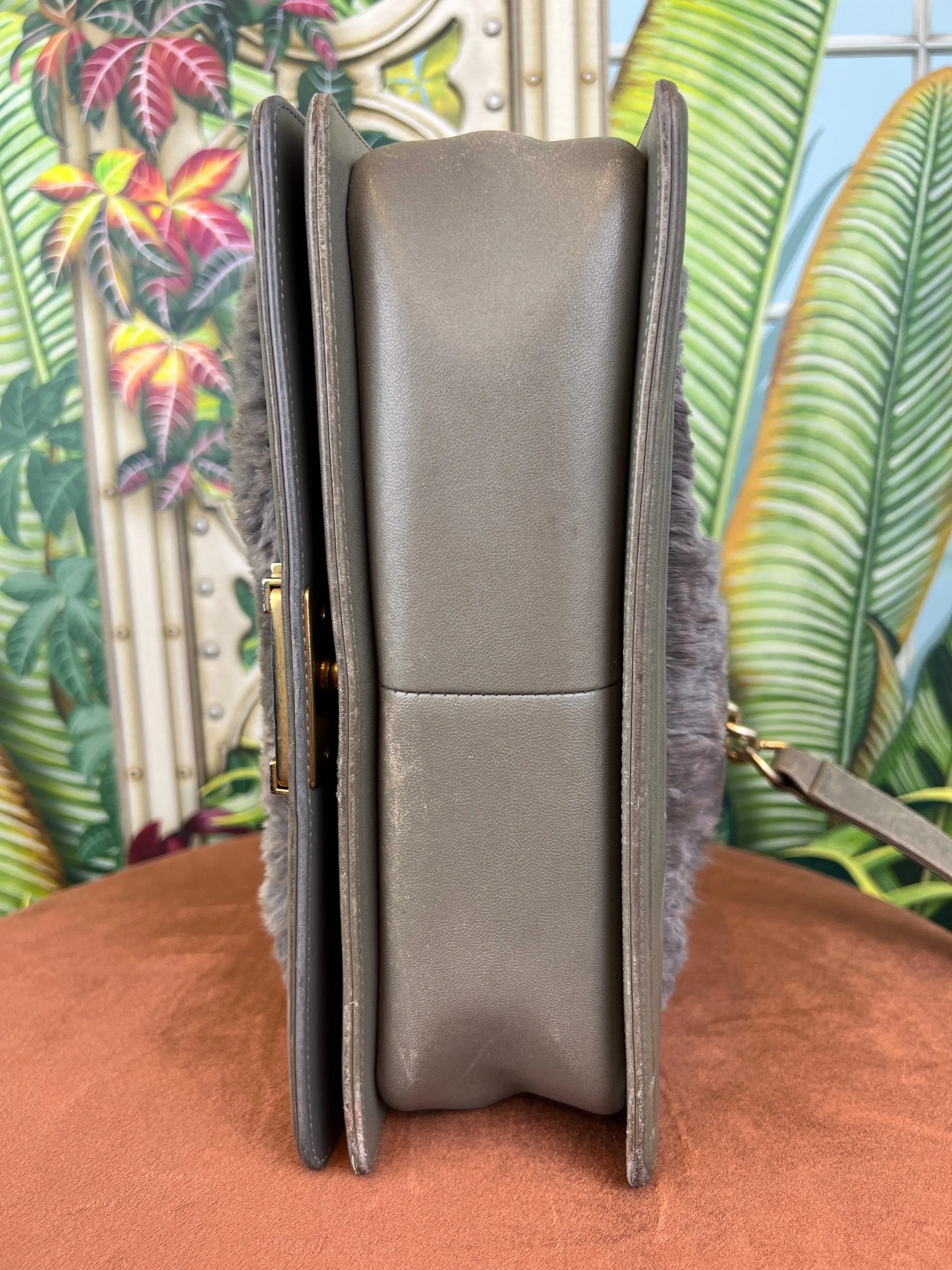 Chanel Boy bag faux fur