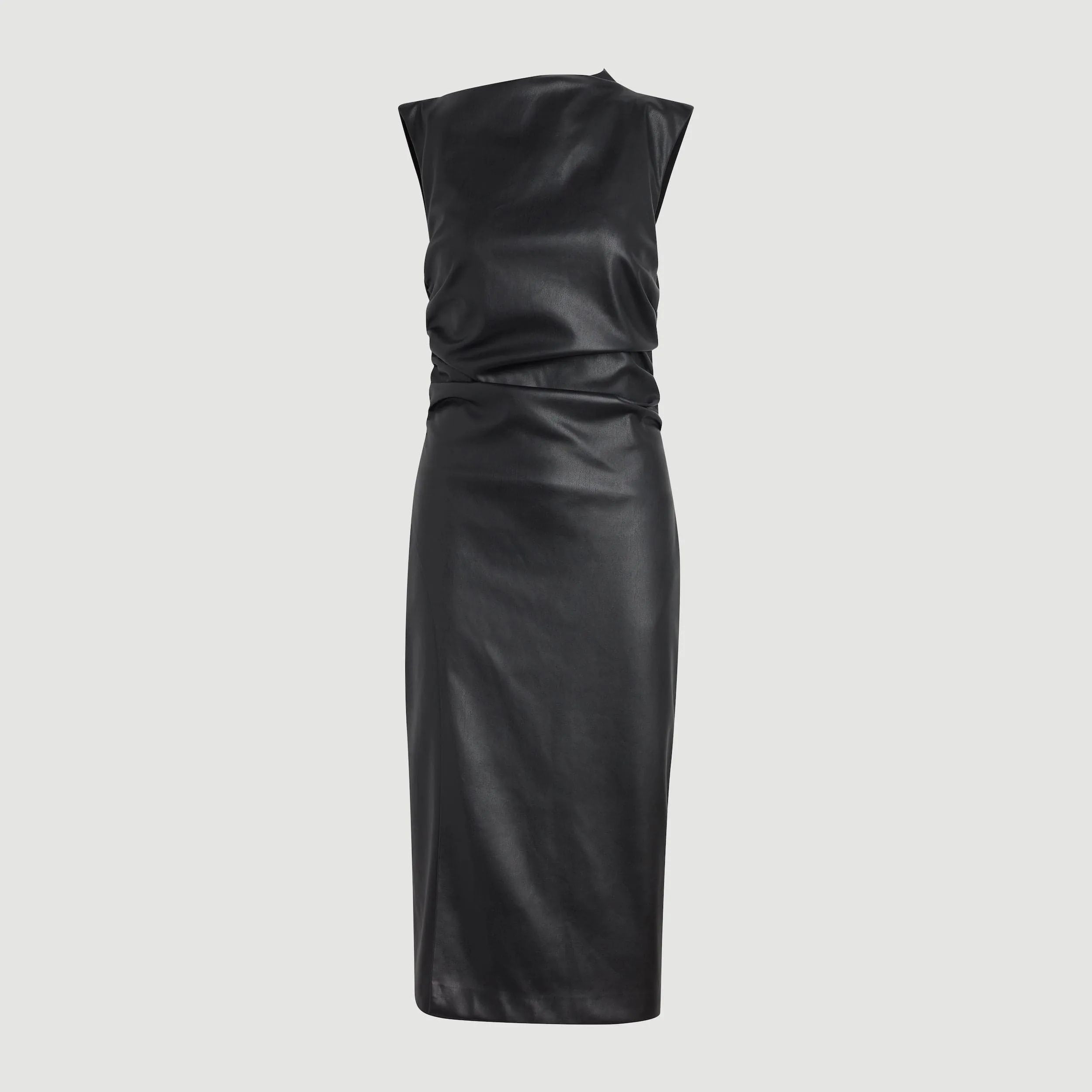 Modern Finish Sunset Look Channing Vegan Leather Dress (Petite)