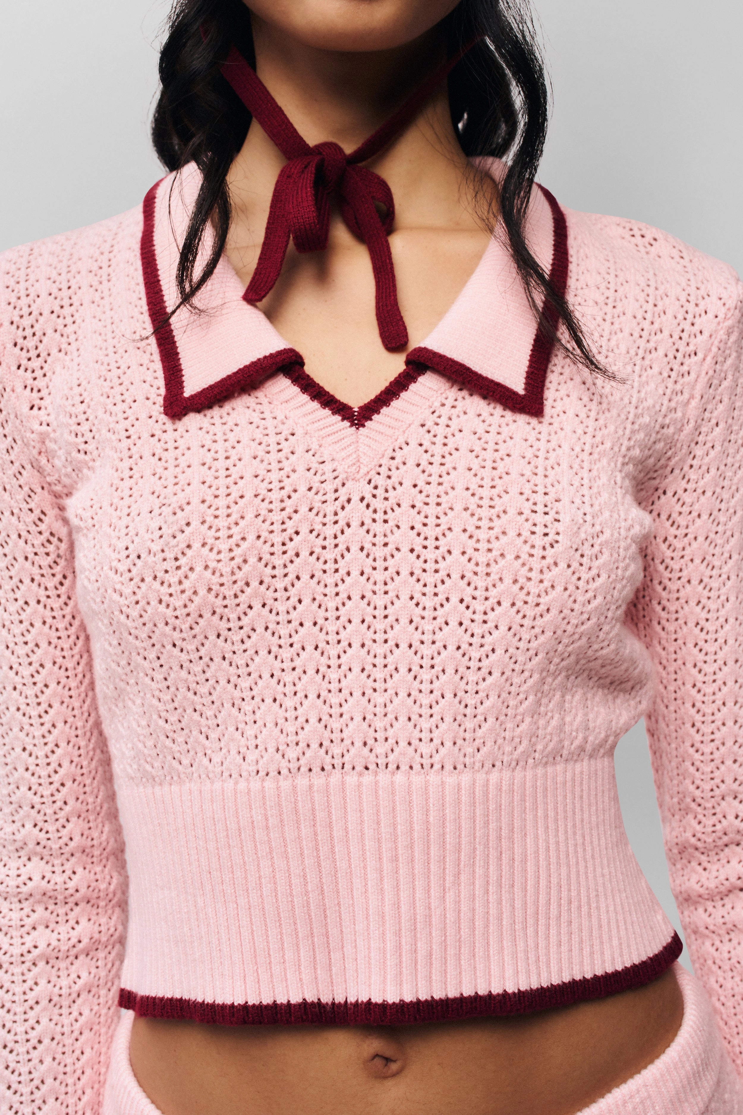 Charlotte Pullover Knit WaffleKnit Texture