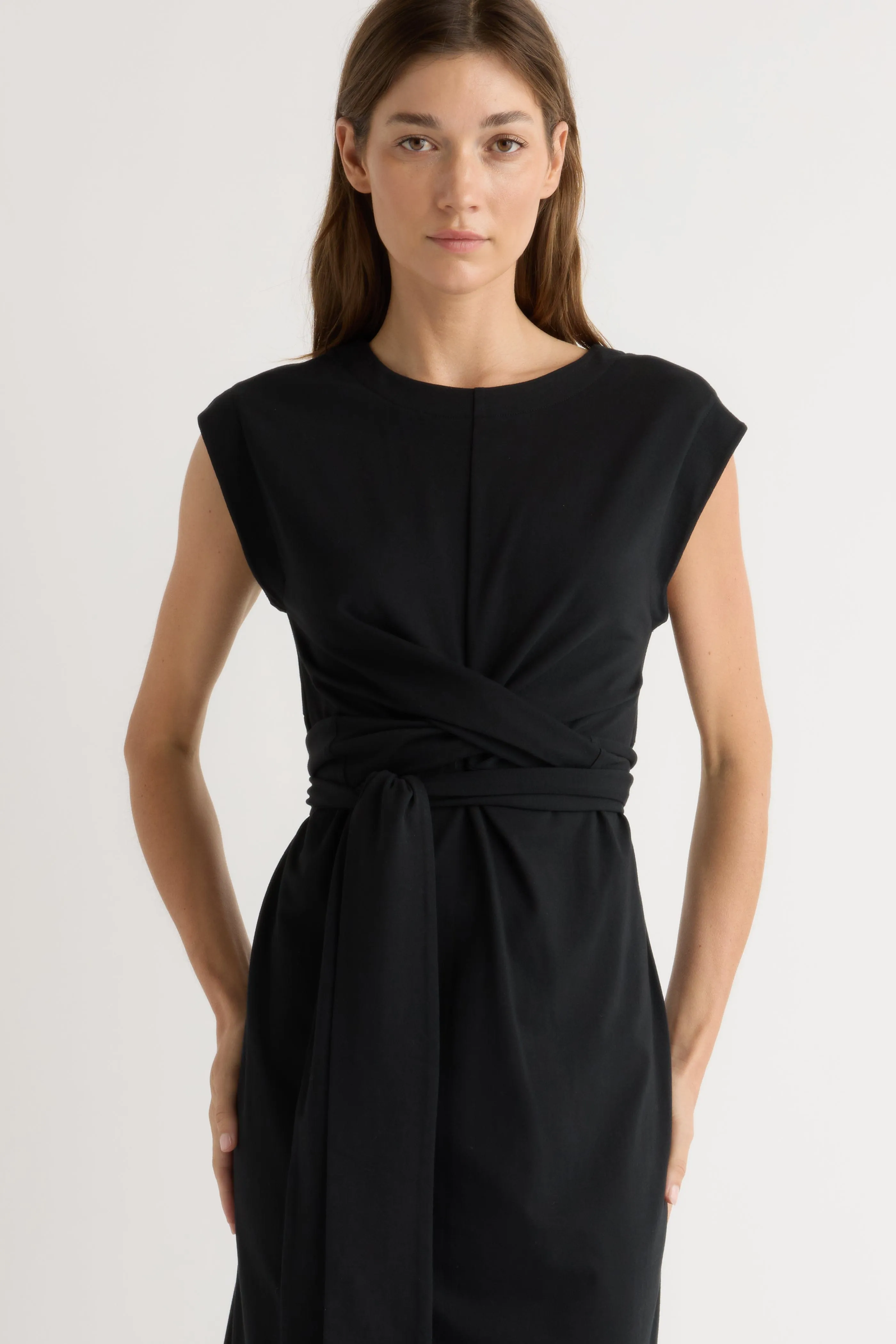 Professional Comfort Fei Tie-Front Organic Cotton Dress