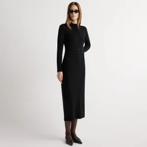 Villa Light Charu Wool Button Maxi Dress