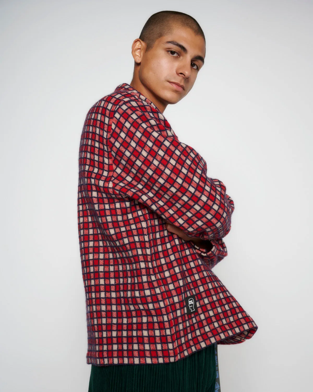Check Mate Flannel Zip Shirt - Red