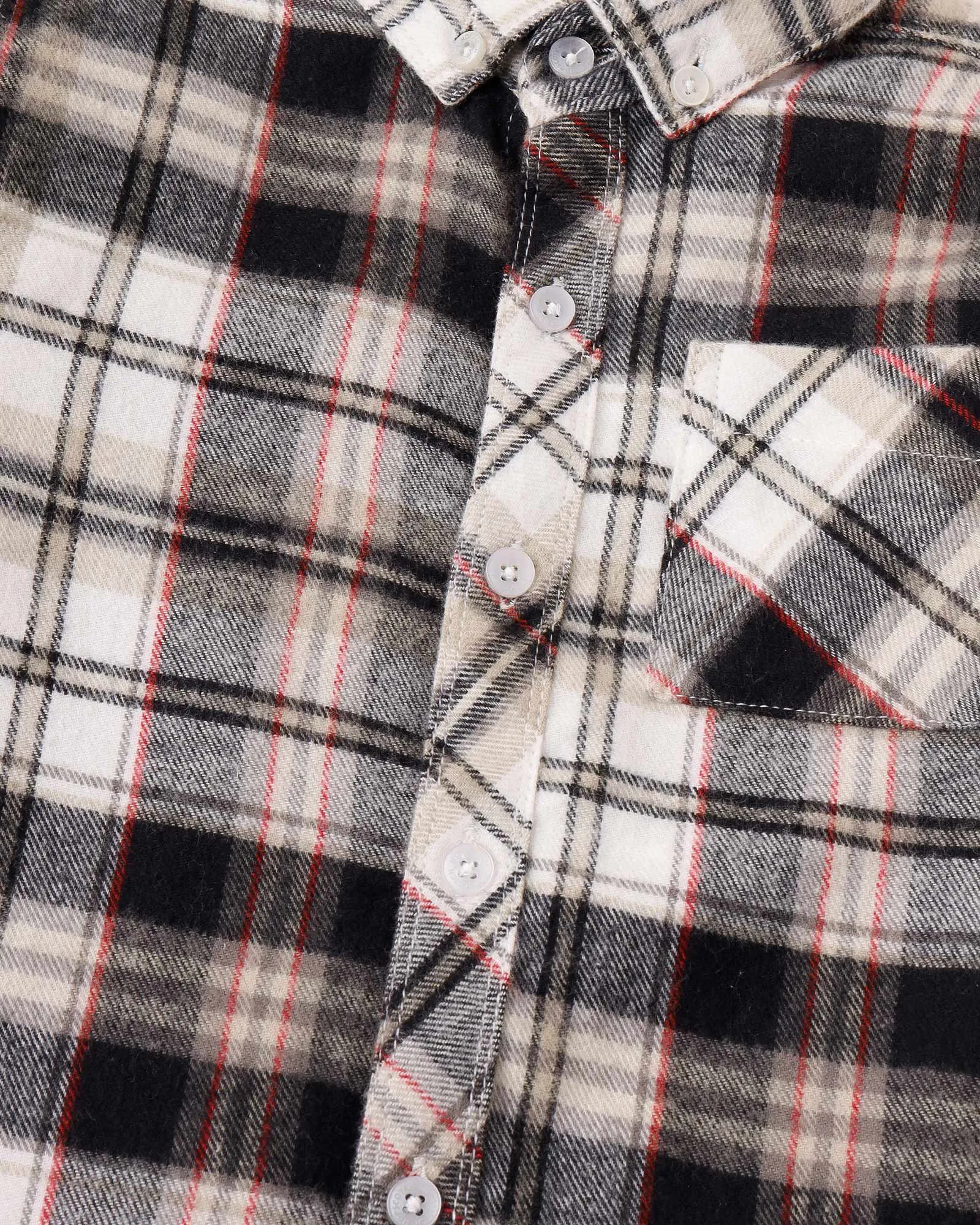 Checkered Button-Down Shirt