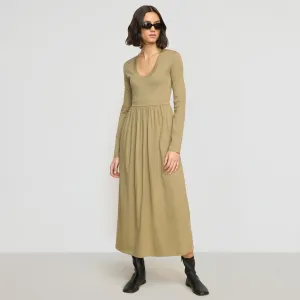 Cherie U-Neck Jersey Dress Trendy floral dress