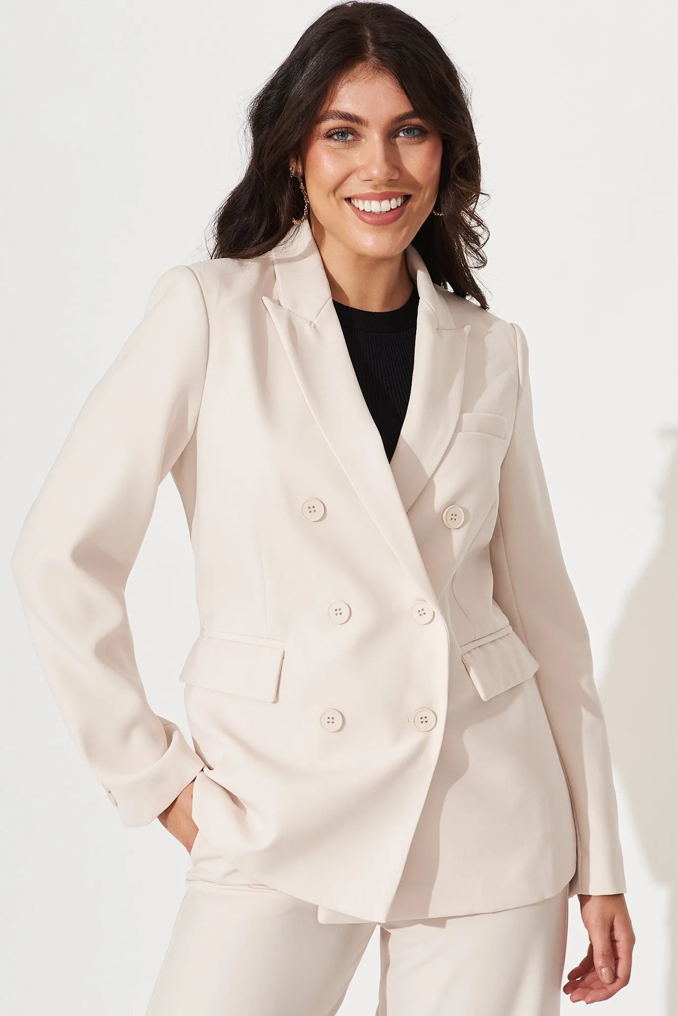 Cheryl Blazer In Beige