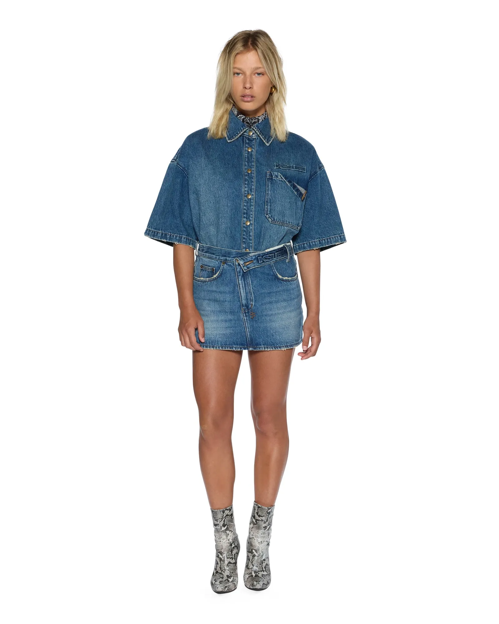 Party Look Weekend Warrior Versatile Wear GARAGE SS SHIRT AGED