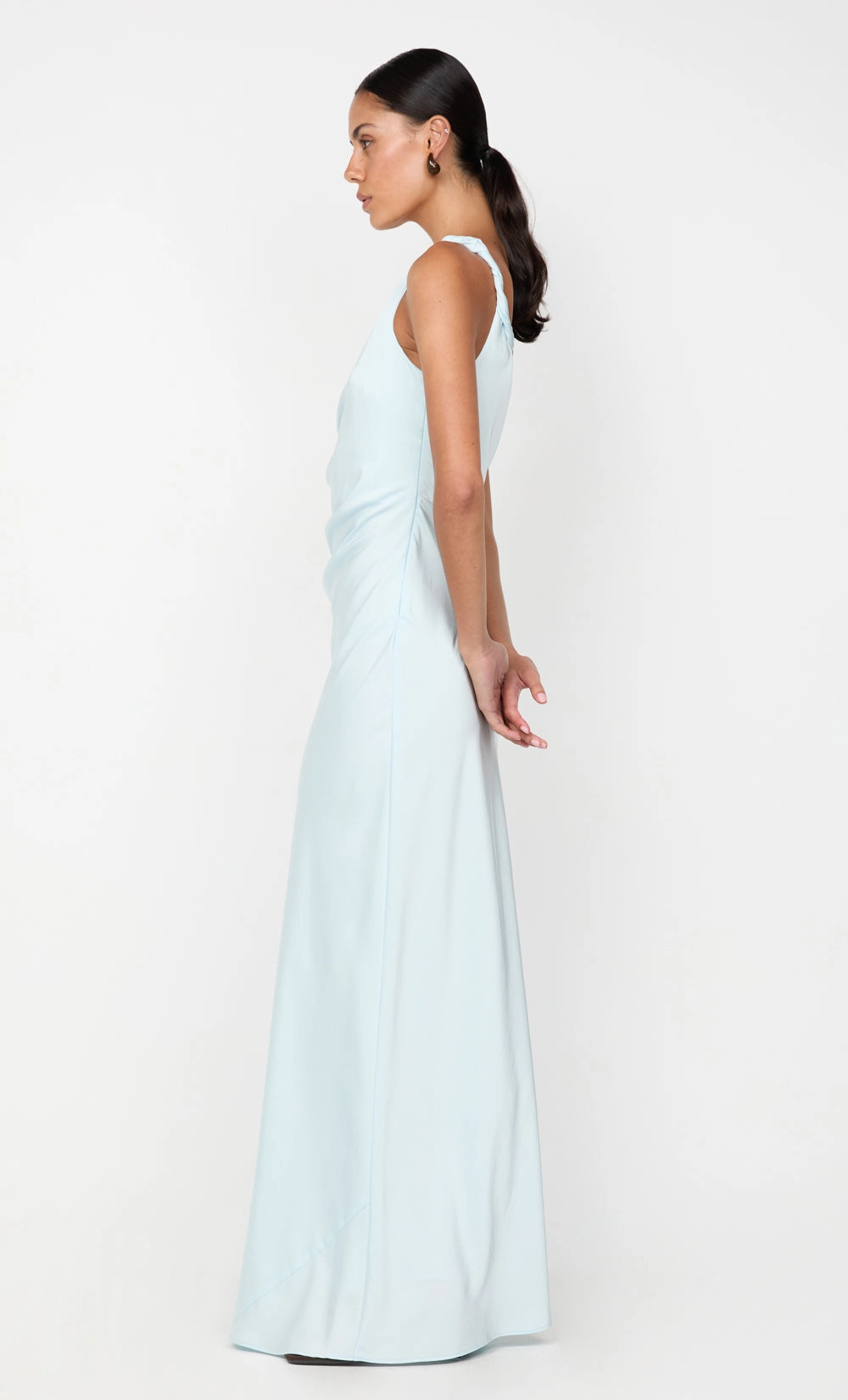 LUNETTA TWIST STRAP DRESS - ARCTIC BLUE Timeless Waist