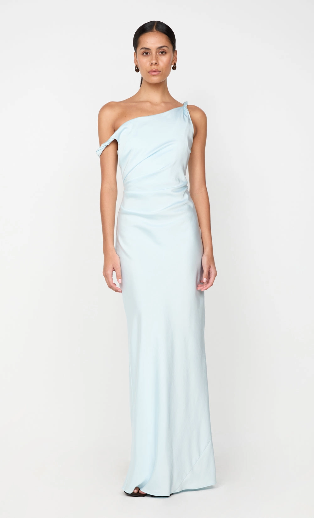 LUNETTA TWIST STRAP DRESS - ARCTIC BLUE Premium Fabric Timeless Wear