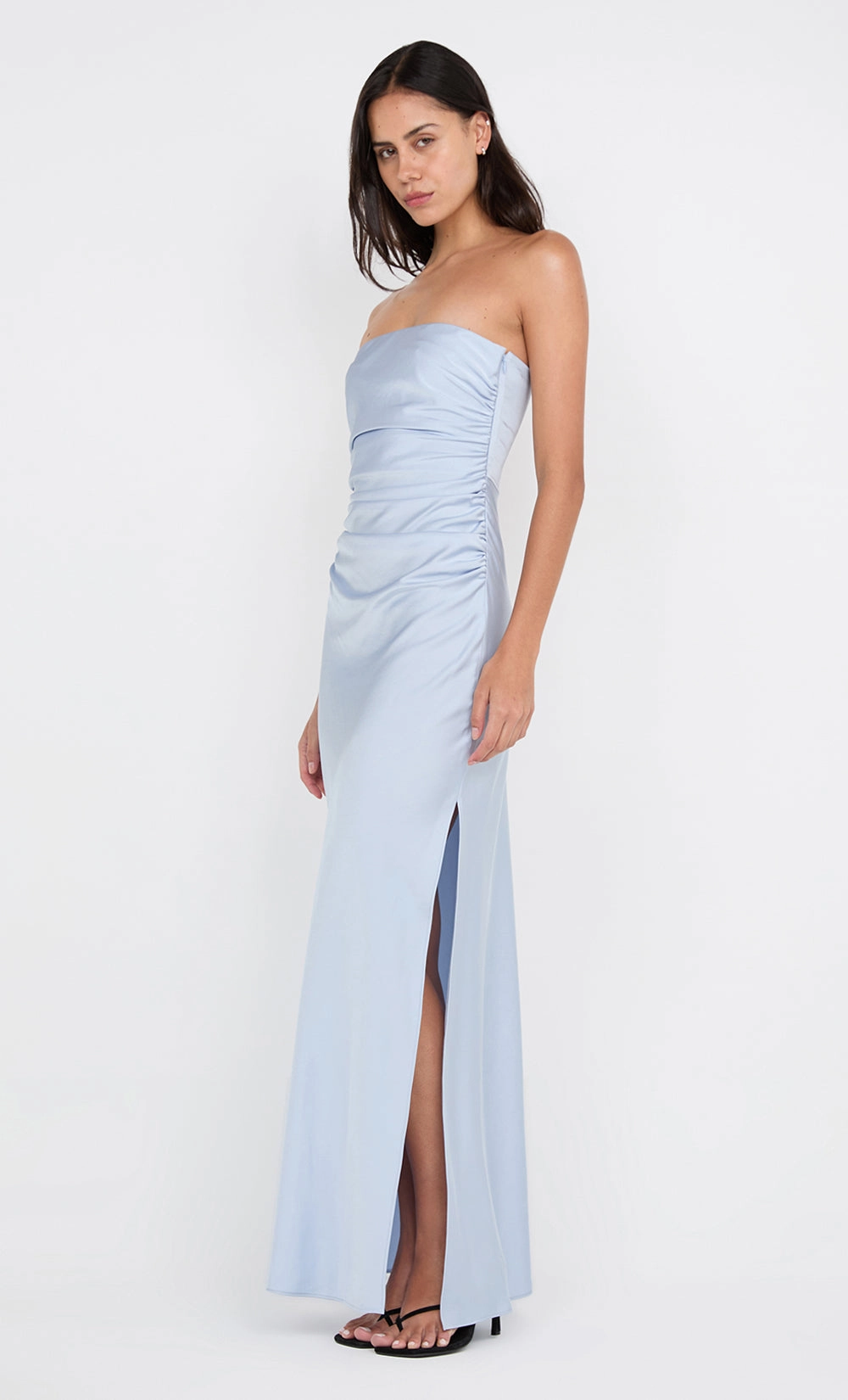ETERNITY STRAPLESS MAXI DRESS - DUSTY BLUE Seasonal Style