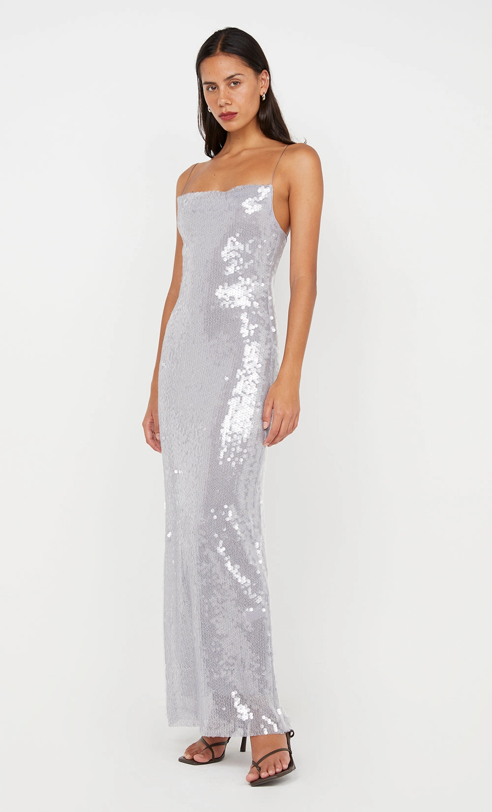 Lounge Mode Versatile Style AISHYA MAXI DRESS - LILAC GREY