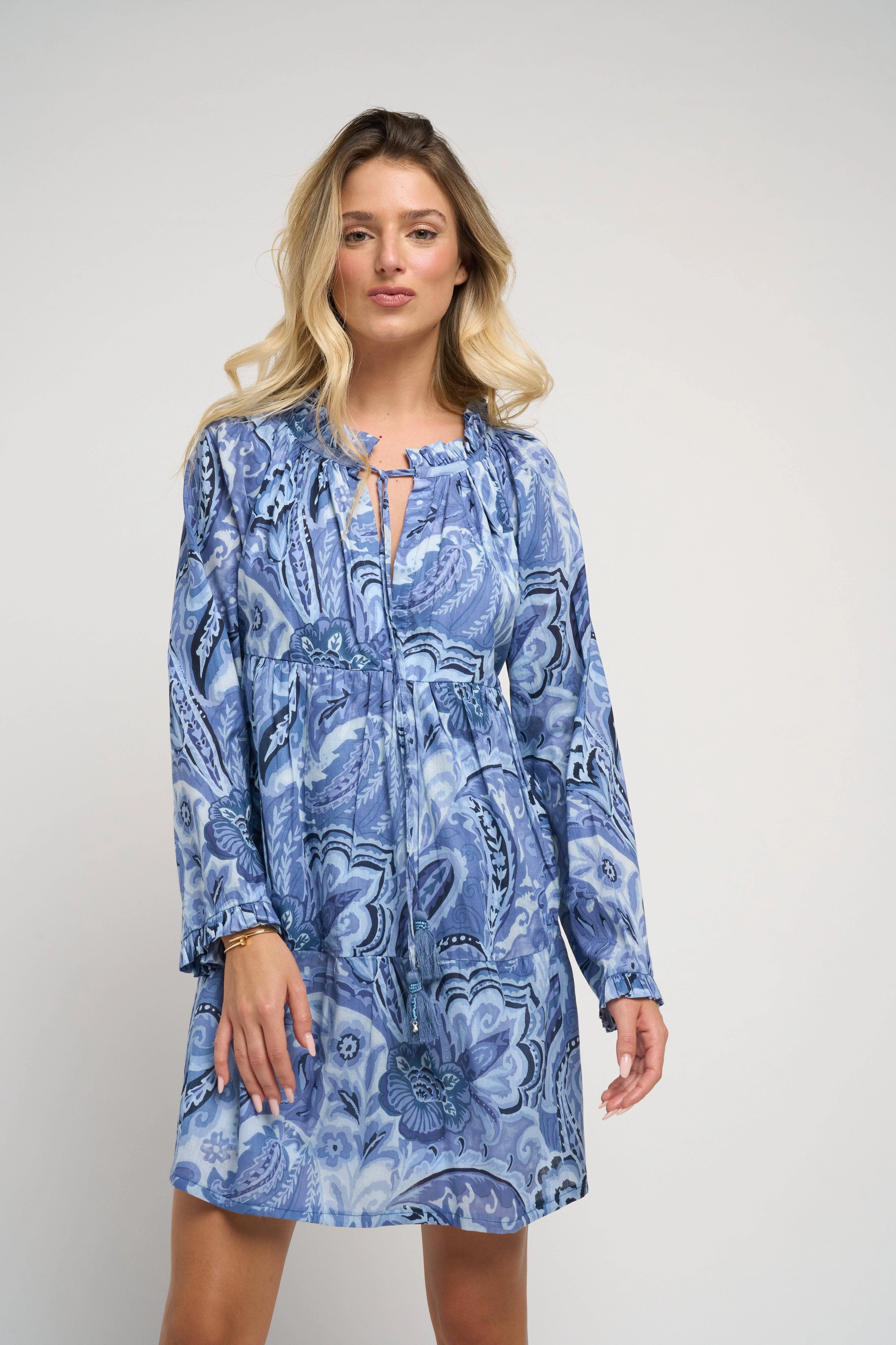 Plus Fit Chill Fashion Ceru Short Dress Blue