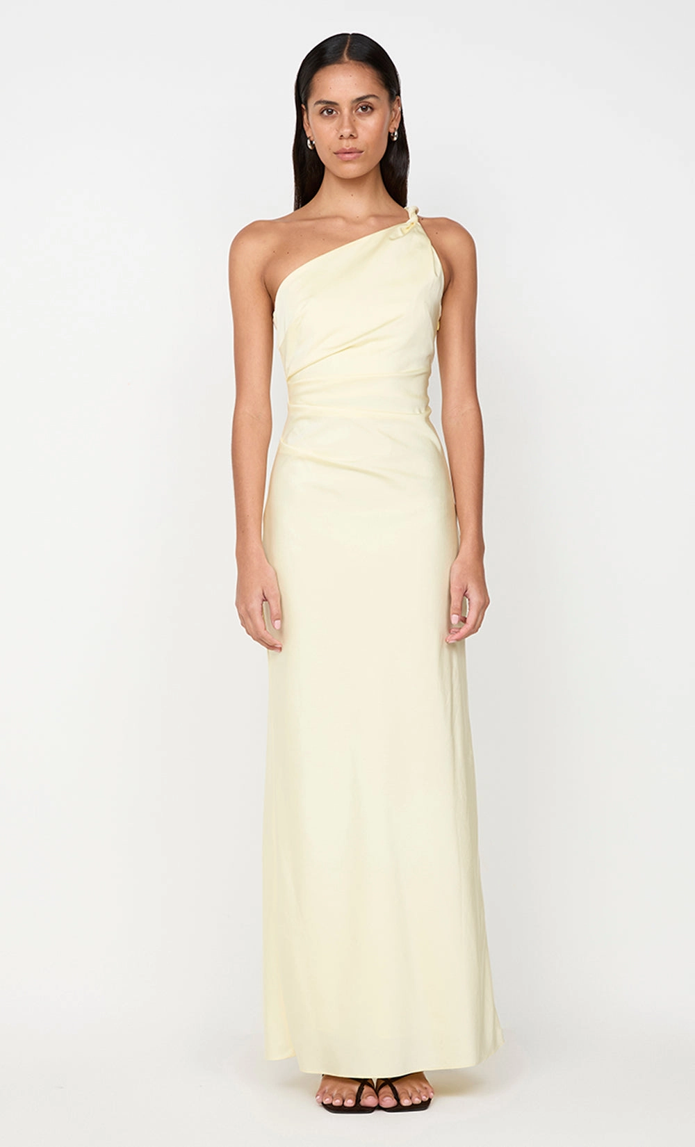 Flowy Layers LUNETTA ASYM DRESS - ICE YELLOW