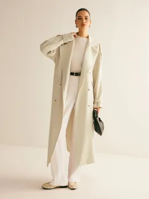 Chicmy-Winter Outfits Christmas Thanksgiving Gift New Year's Eve Outfits Streetwear Fashion Lapel Pockets Belted Trench Coat