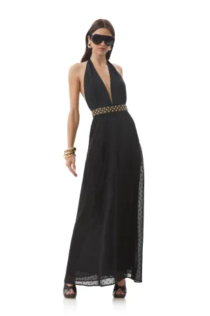 Flattering Waist Design Confident Touch Odenah Dress - Noir