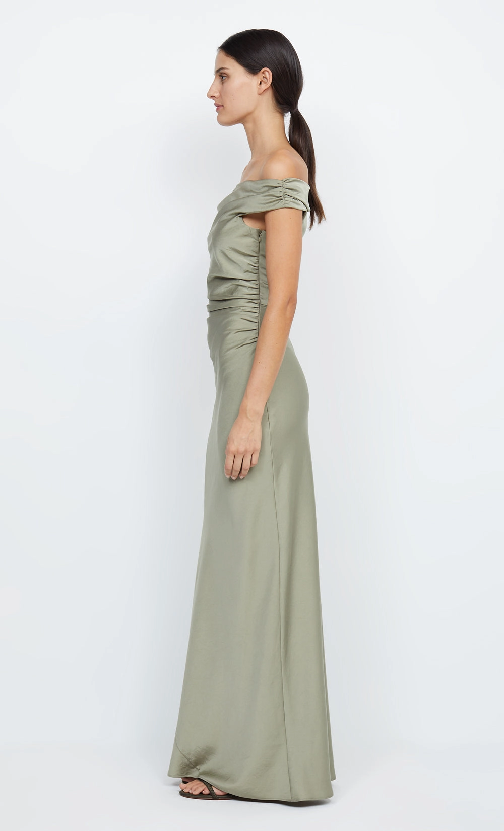 ETERNITY OFF SHOULDER MAXI - SAGE Art-Gallery