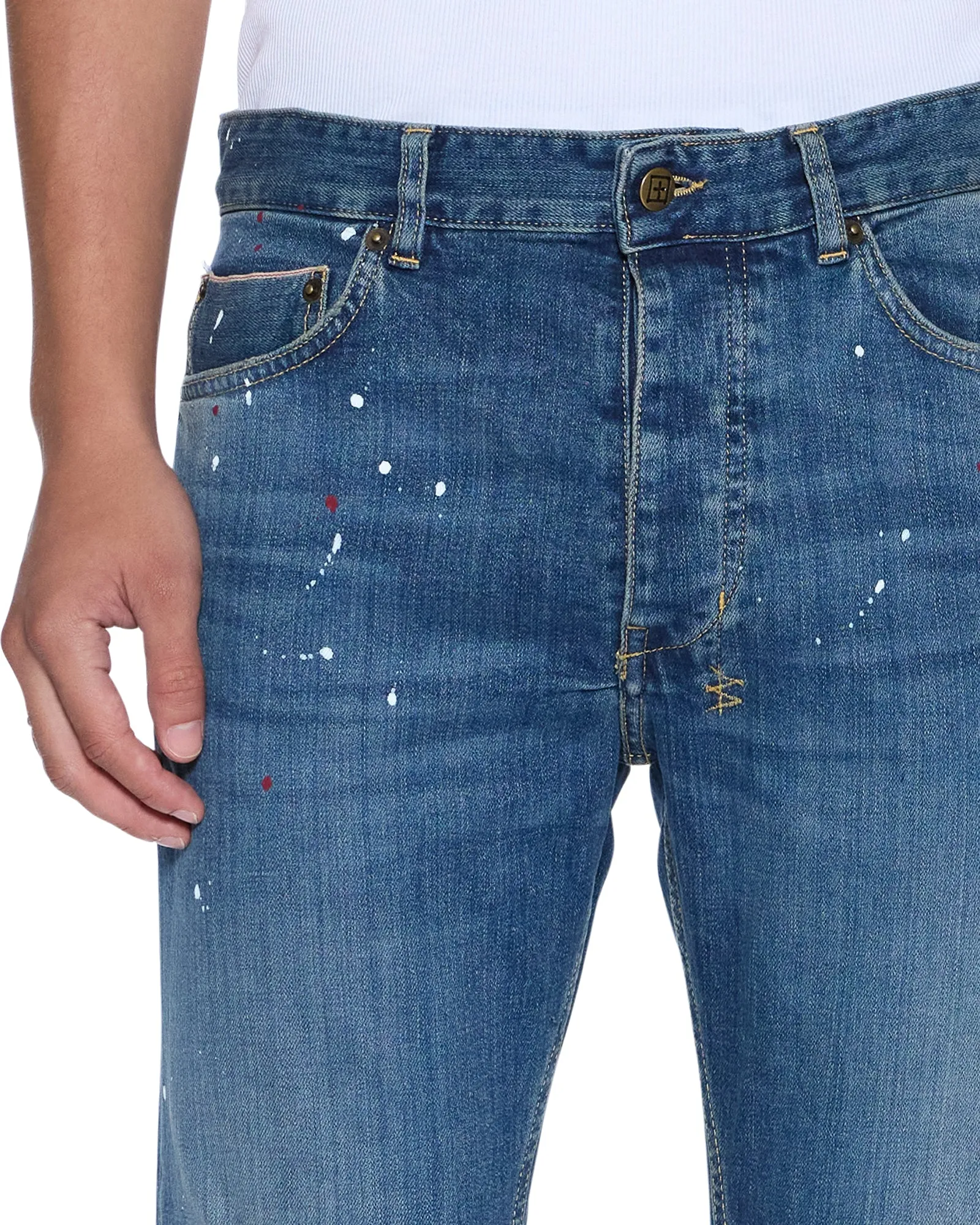 Stylish Casual Evening Stroll CHITCH SELVEDGE ARTIST BLUE
