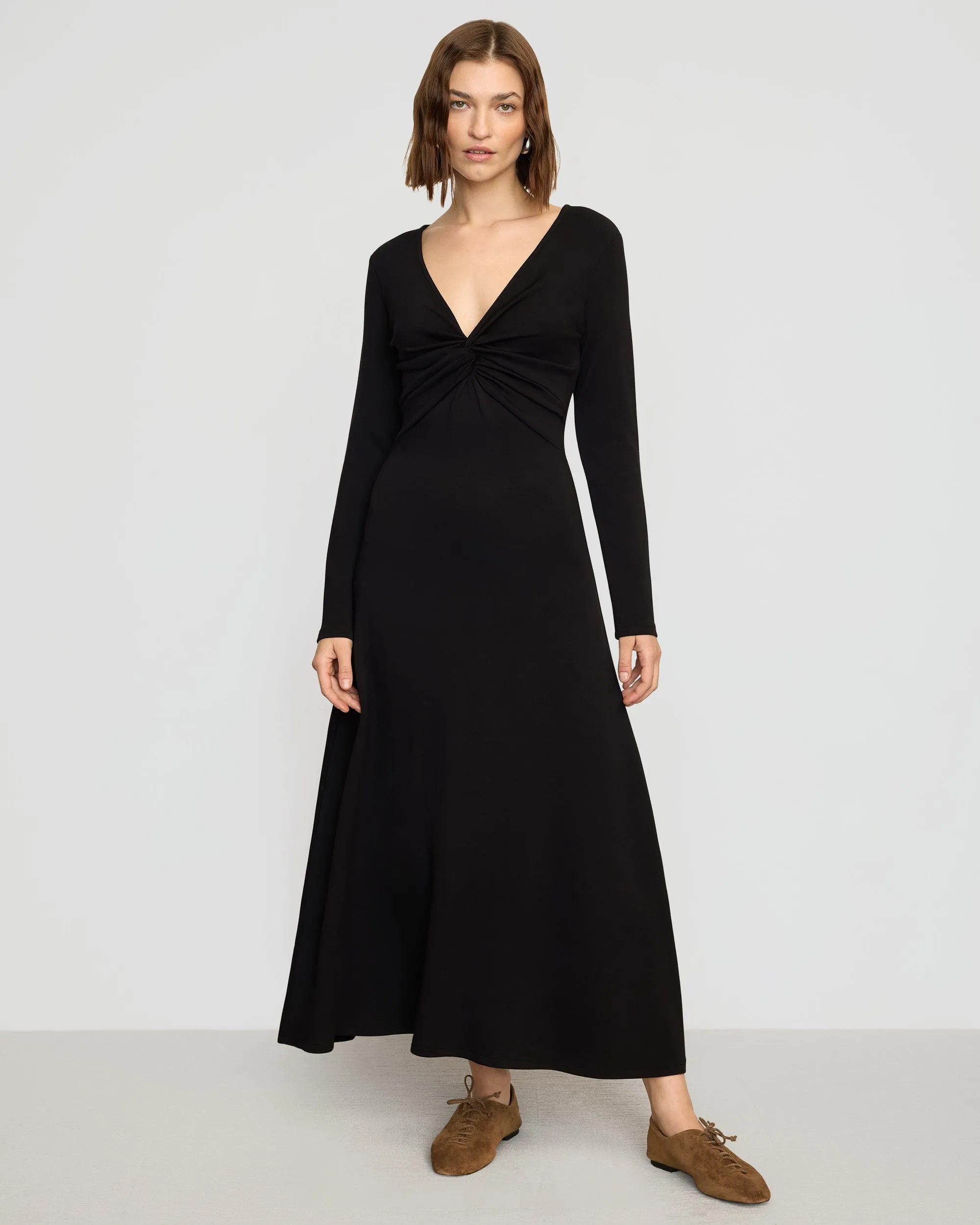 Chloe Reversible A-Line Jersey Dress Cool Palette