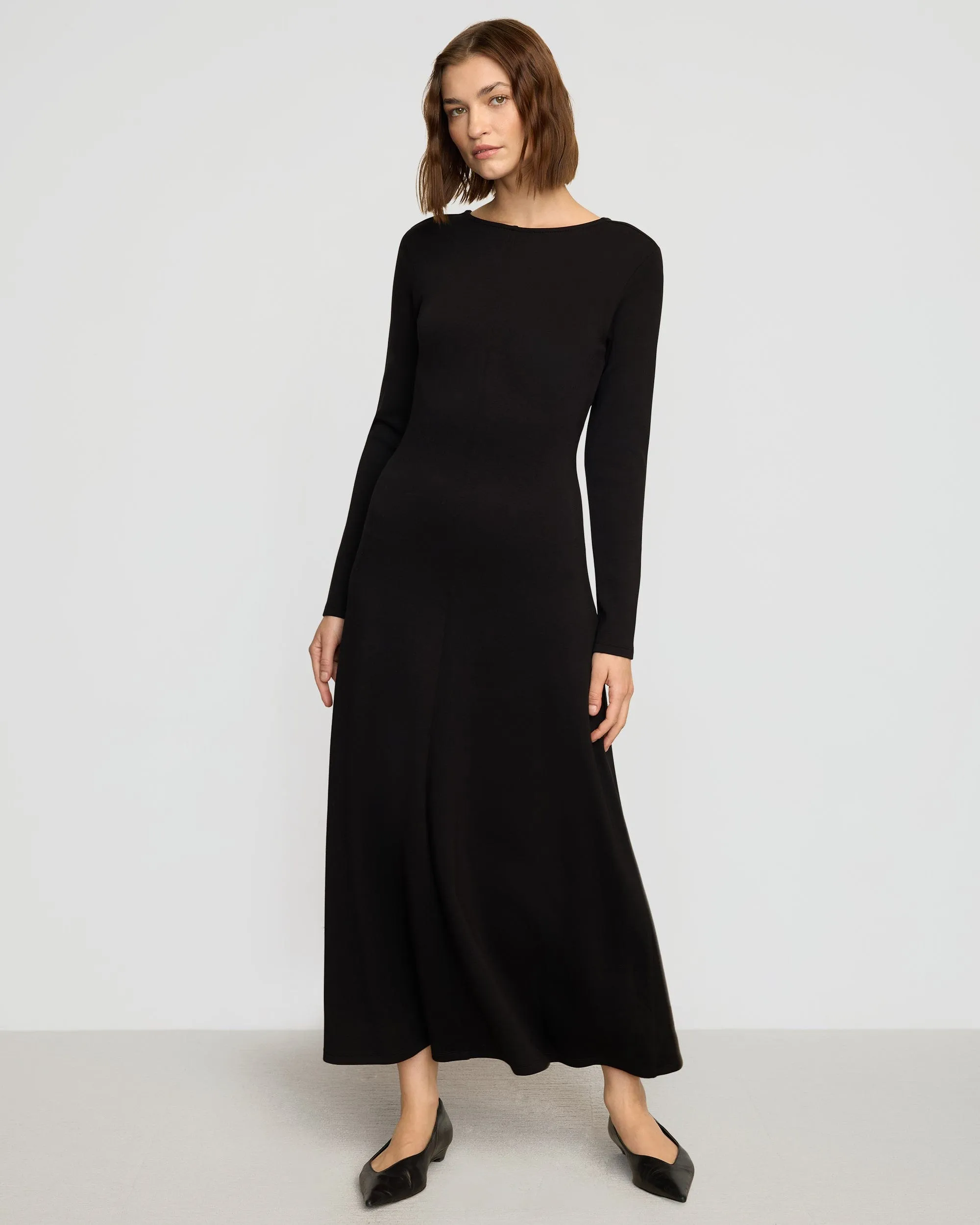 Chloe Reversible A-Line Jersey Dress Vibrant Spirit Silk Flow
