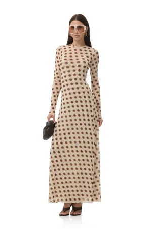 Evening Tone Paola Dress - Gold Halo Dot