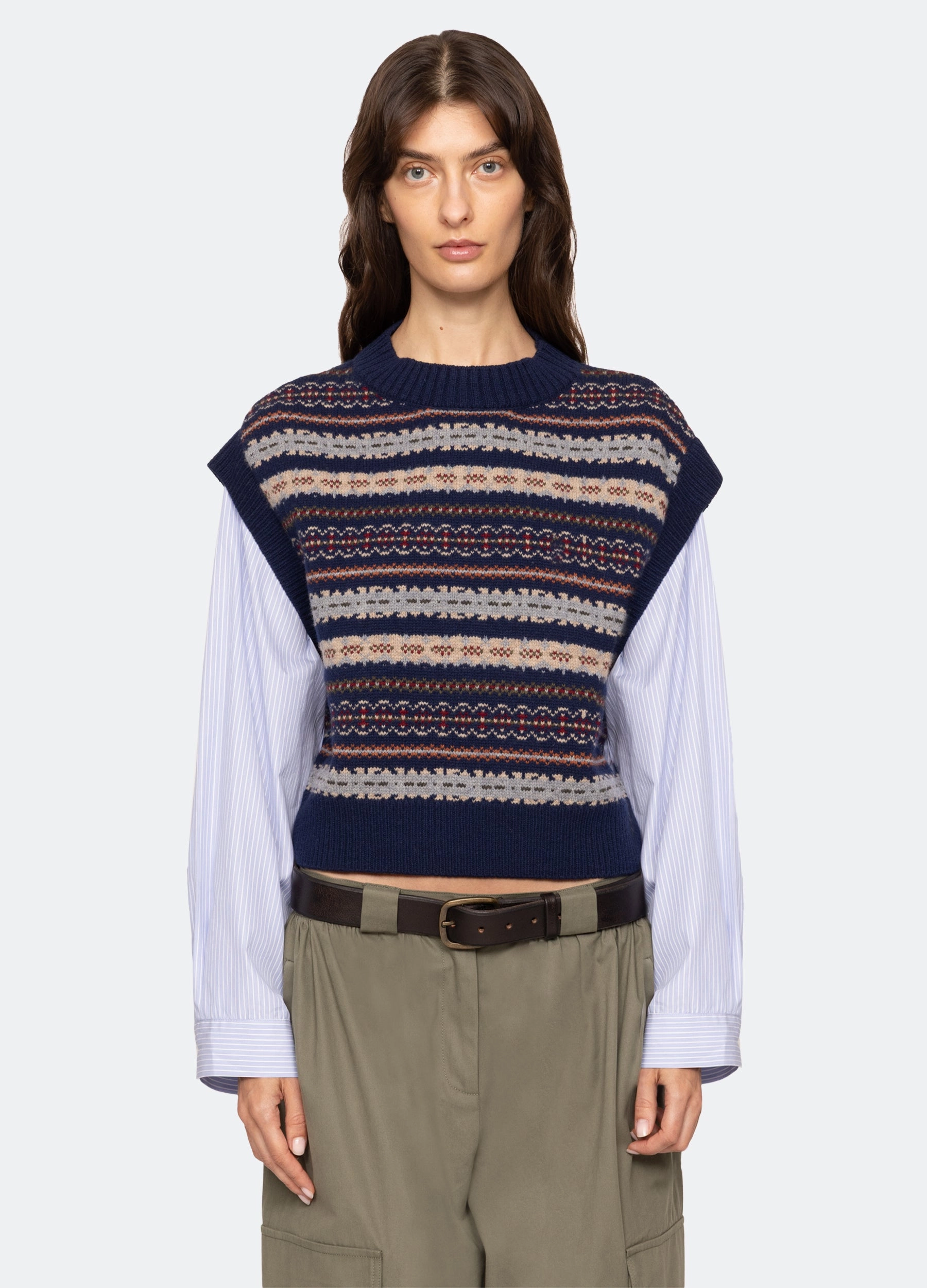 Ciara Combo Top MoistureControl Elegant Blouse