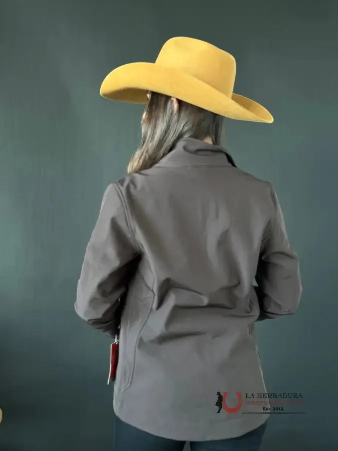 Cinch Womens Brown / Turquise Team Logo Softshell Jacket