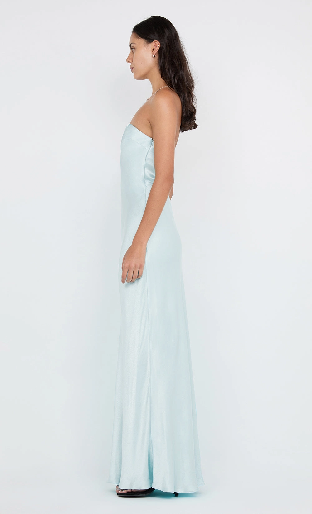 CINDER STRAPLESS MAXI DRESS - ARCTIC BLUE Warm Base