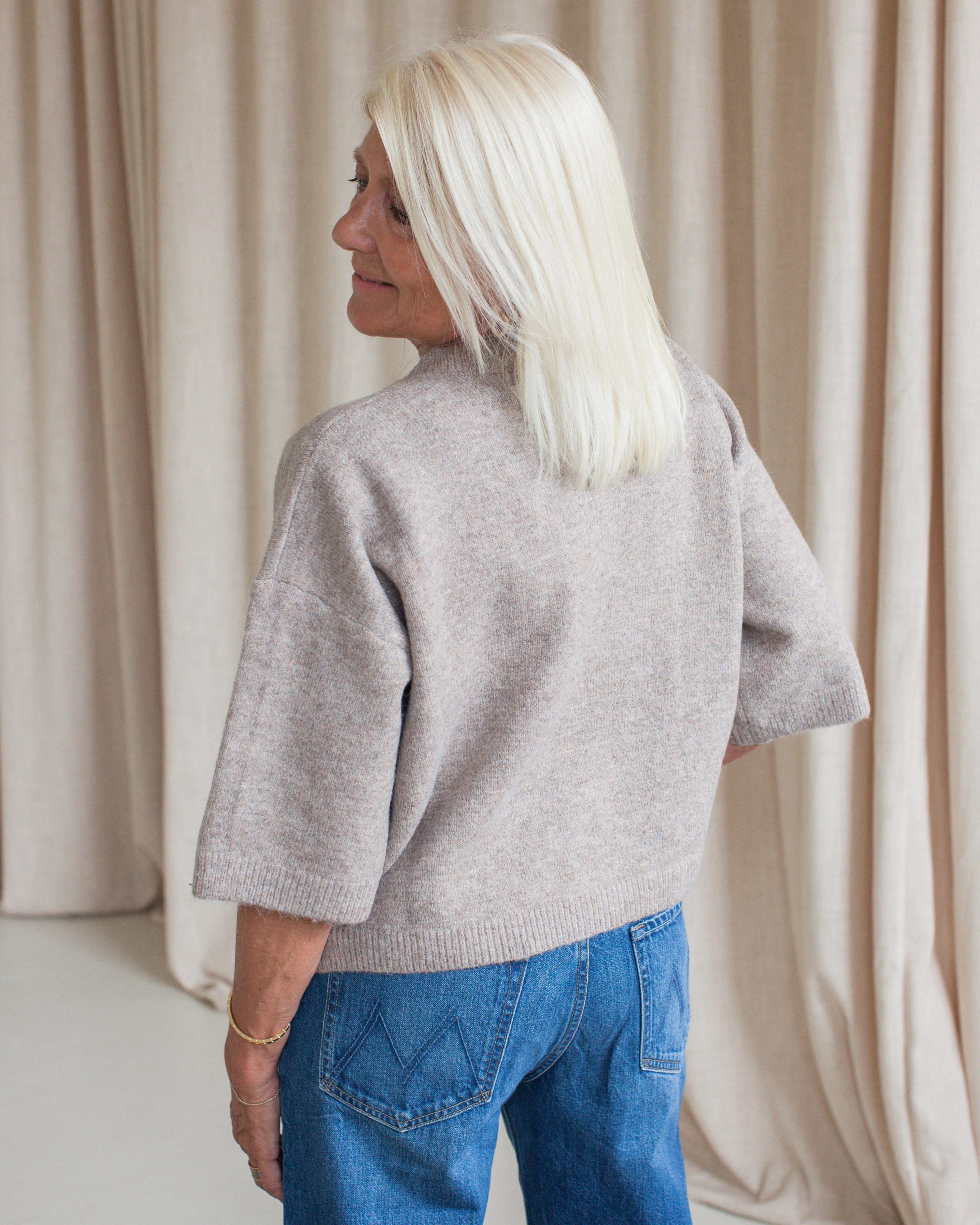 Low Maintenance Lightweight Jersey Material Malia Knit Cardigan