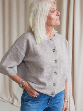 Malia Knit Cardigan Shrink Resistant Treatment