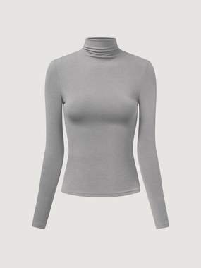Everyday Mockneck Top MultiPocketDesign HighNeckCut