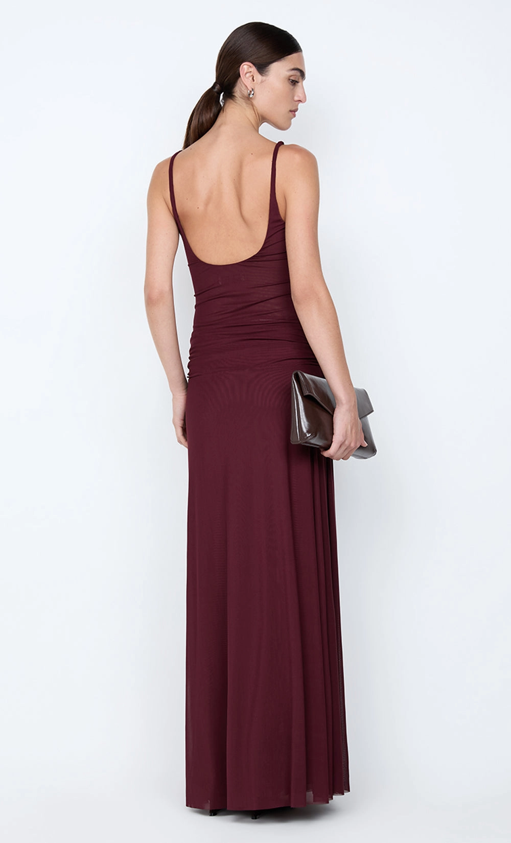 Ruffle Hem CITRINA MAXI DRESS - PLUM