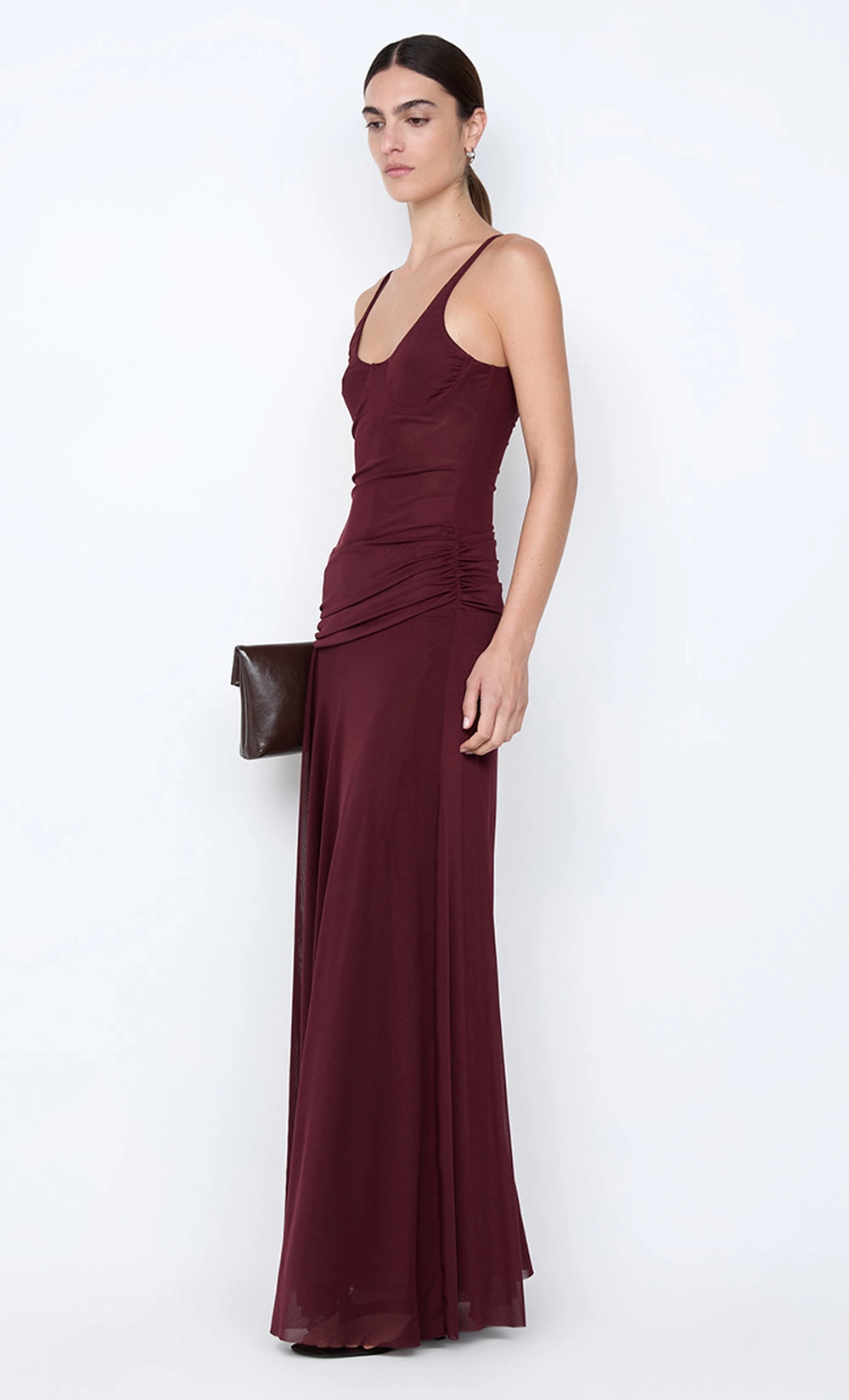 CITRINA MAXI DRESS - PLUM Lightweight Fit Sleek Appearance