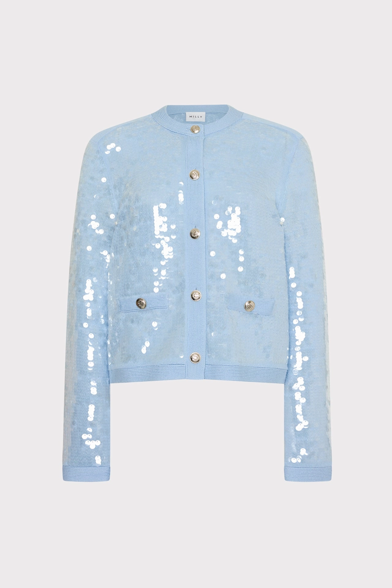 Iman Sequin Knit Cardigan Daily Layers Clean Cut