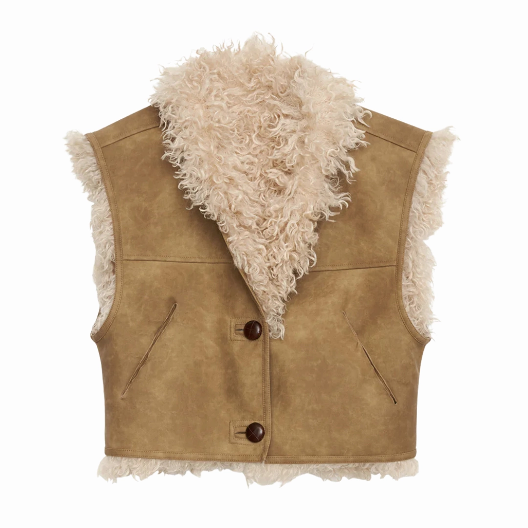 Seamless Knit Cuffs Travel Functional Wear Clara Vest