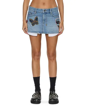 Winter Warmth Outdoor Adventure MICRO MINI SKIRT HORIZON PATCH