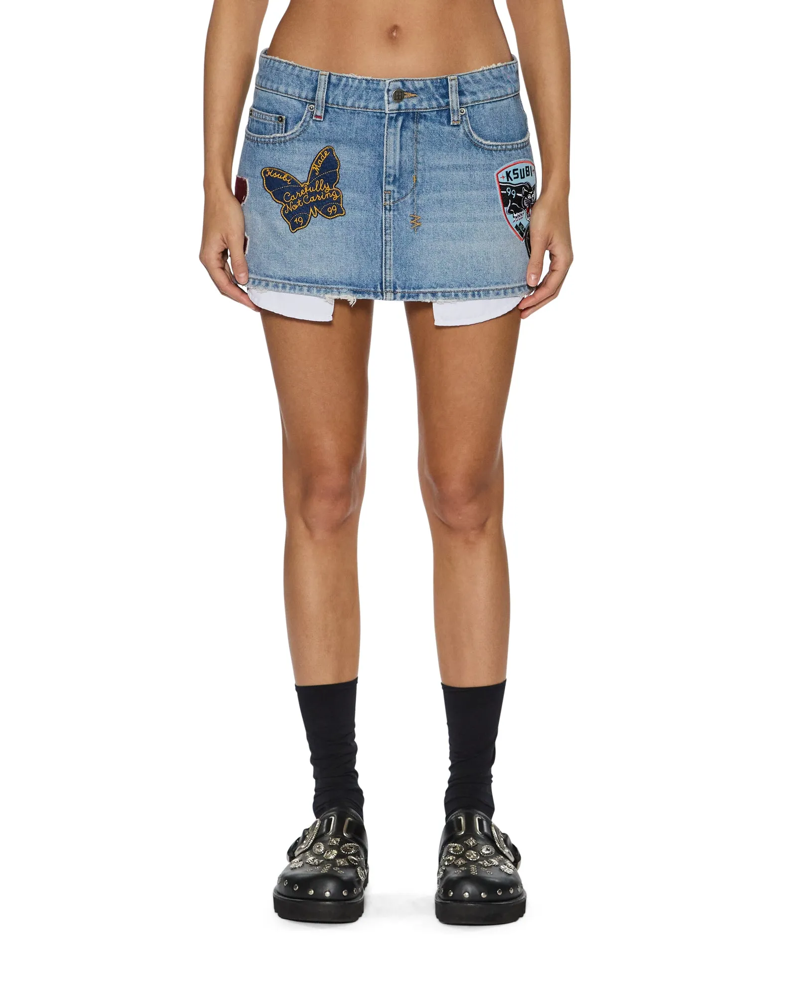 Winter Warmth Outdoor Adventure MICRO MINI SKIRT HORIZON PATCH