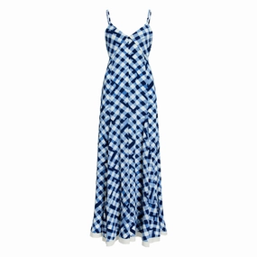 Cozy Layer Navy Check June Dress