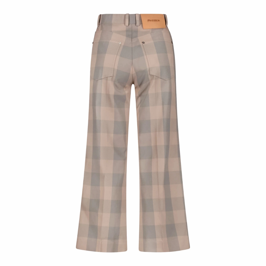 Stylish Waistband Ultra Stretch Check Tailored Trouser
