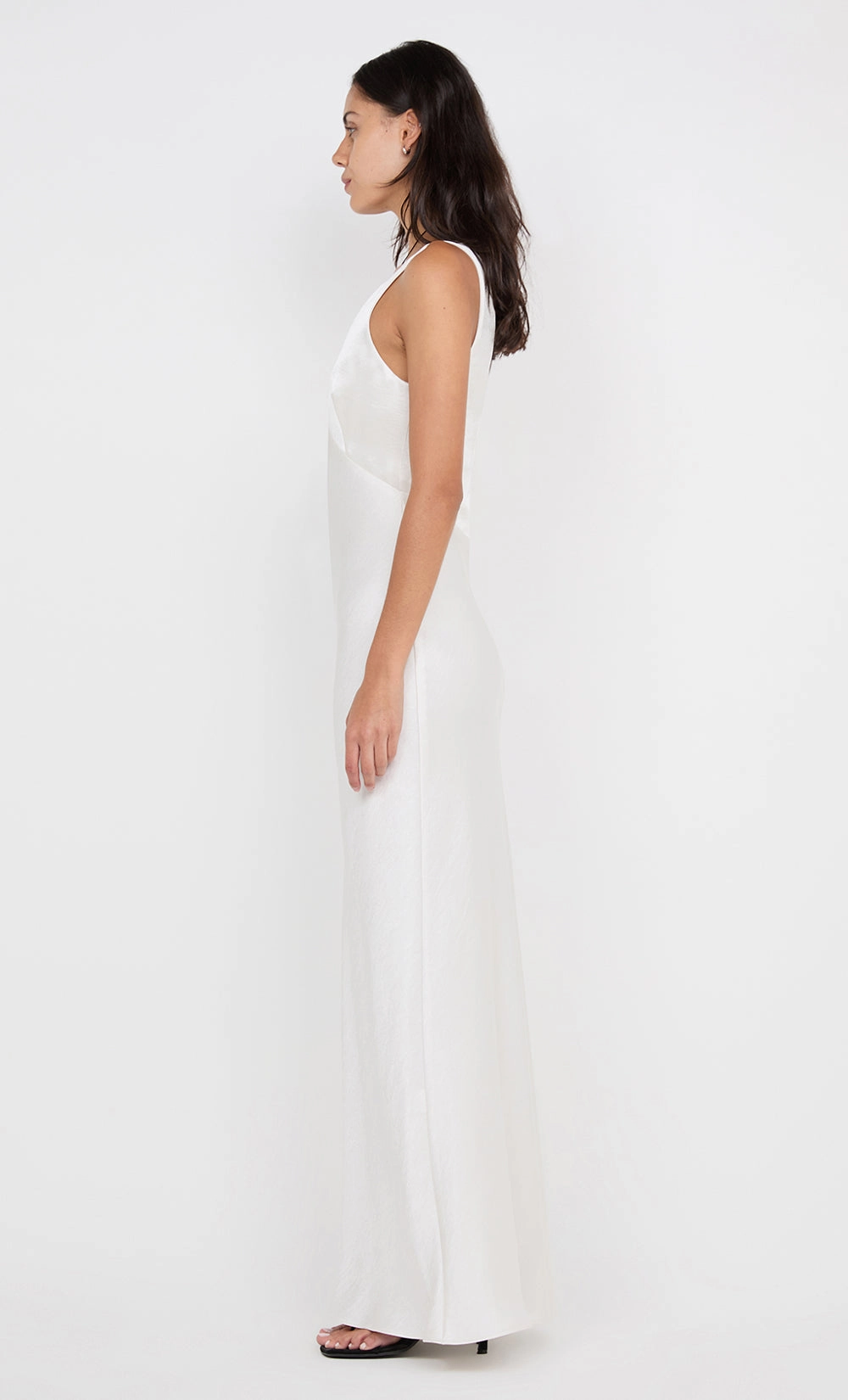 AUSTEN V NECK MAXI DRESS - IVORY Classic A-line design