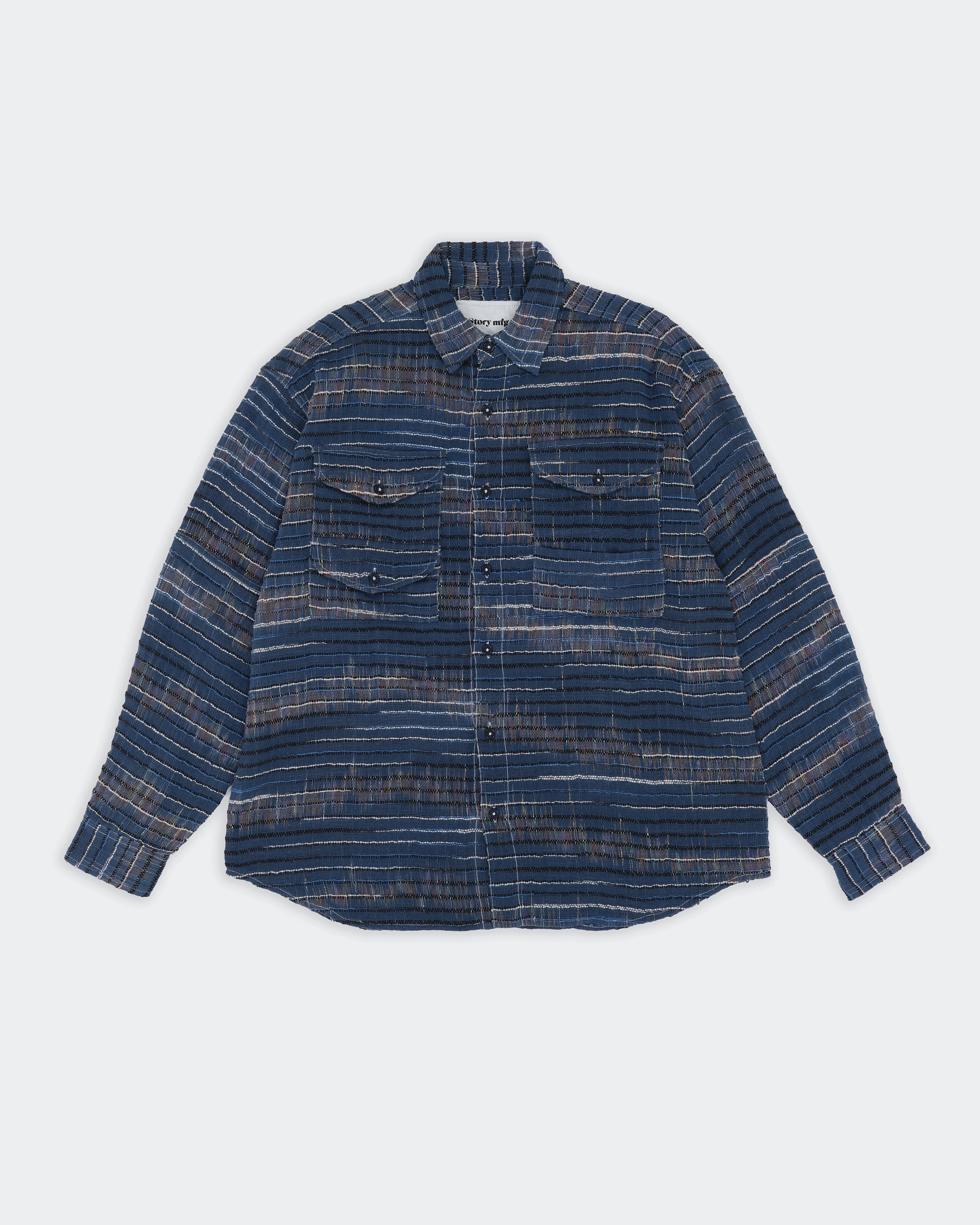 Spring Break Vintage Wash Harvest Shirt - Indigo Handloom