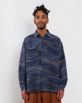 Harvest Shirt - Indigo Handloom Urban Edge Boho chic