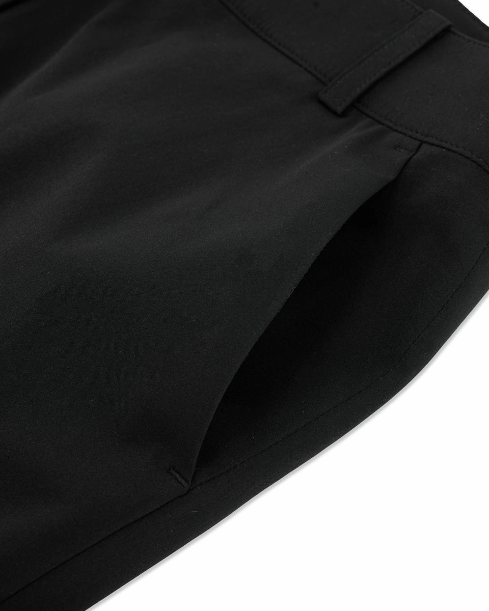 Athletic Comfort High waist back opening bootcut pants - Black