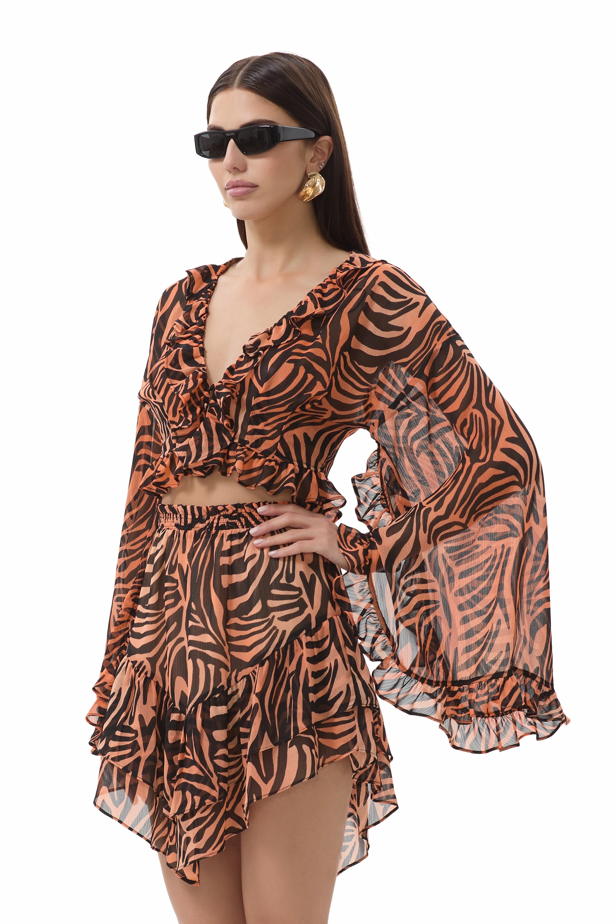 BondedSeams Clinton Top - Ombre Zebra