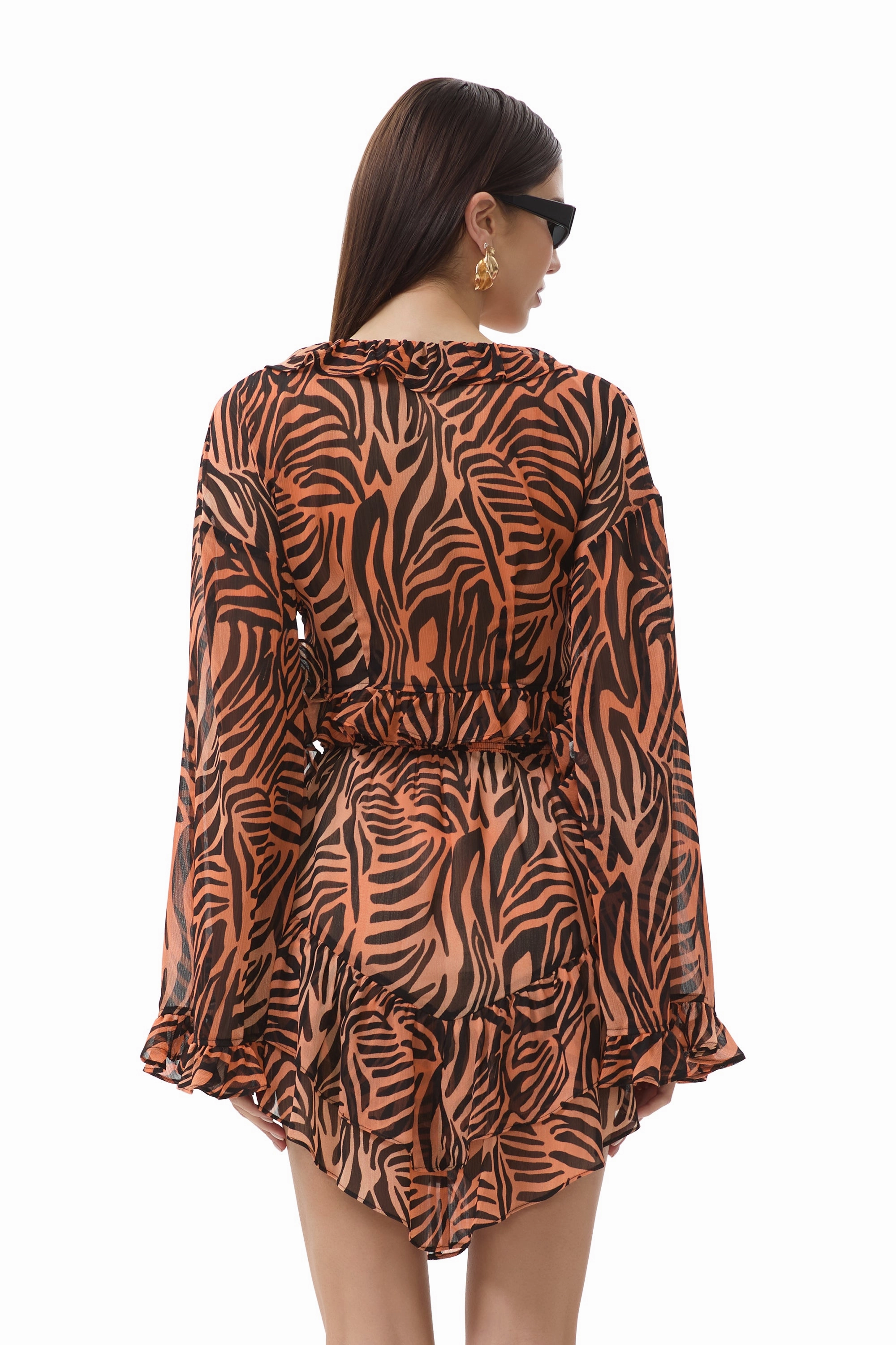 Clinton Top - Ombre Zebra ErgonomicSleeves DroppedShoulder
