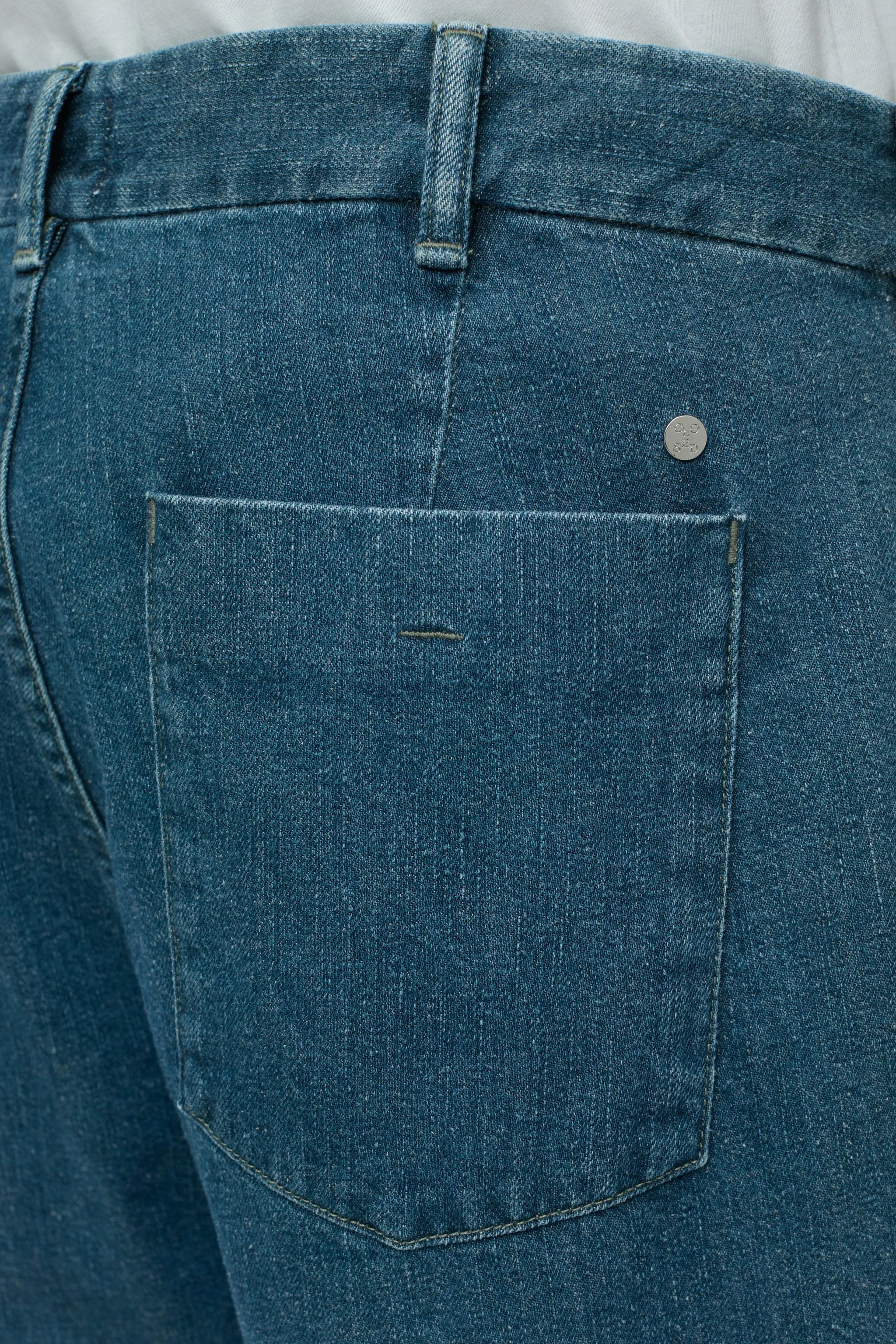 CLOSED MENS BLOMBERG WIDE RELAXED DENIM - DARK BLUE