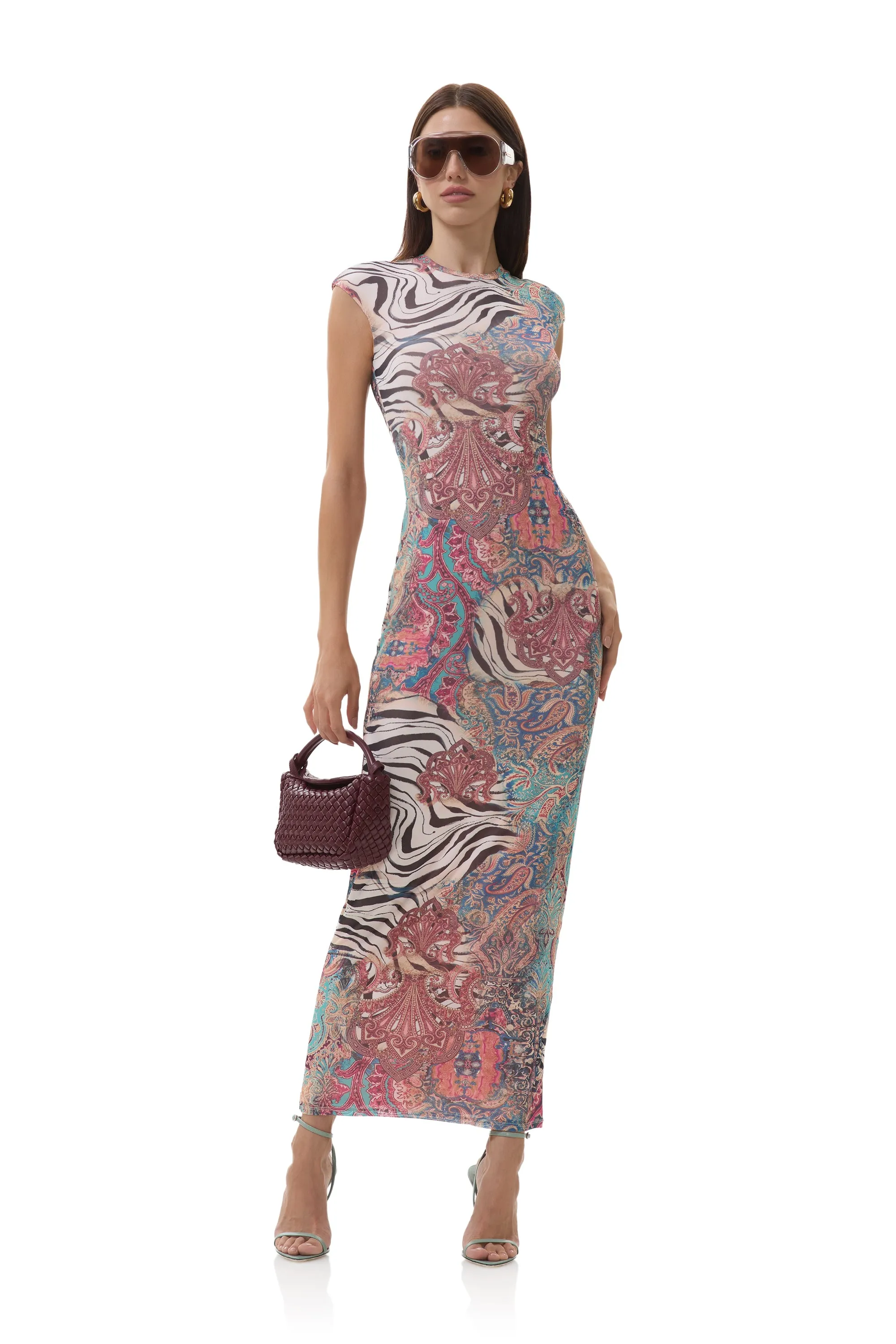 Cody Dress - Gilded Paisley Elastic-Cuff