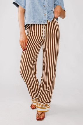 Coffee Shop Date Pants High Waist Comfy Vibes